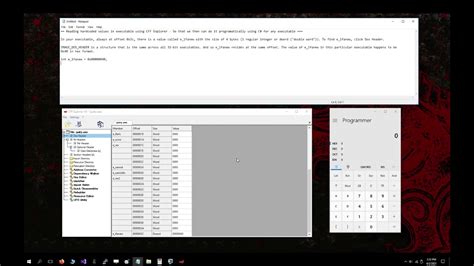 Finding offsets with CFF Explorer VIII for a RunPE .